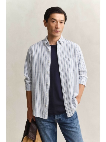 gant ανδρικό πουκάμισο button down με ριγέ σχέδιο και τσέπη