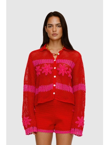 the wolf gang γυναικείο πουκάμισο crochet `alia` 