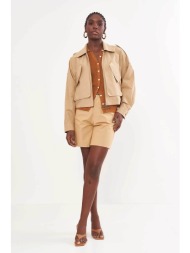 colcci γυναικείο μπουφάν με layers `riviera` - 032.01.02342 ταμπά