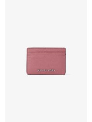 michael kors γυναικεία δερμάτινη θήκη για κάρτες `jet set` - 32f8sf6d1l ροζ