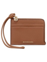 michael kors γυναικεία δερμάτινη θήκη για κάρτες `jet set small` - 32s6gj6w1l καφέ