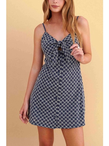 attrattivo γυναικείο mini αμάνικο με all-over print 