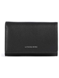michael kors γυναικείο δερμάτινο πορτοφόλι `jet set large` - 32r6sj6d3l μαύρο