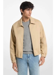 michael kors ανδρικό jacket με γιακά regular fit - cs6208ekwf μπεζ