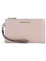 michael kors γυναικείο δερμάτινο πορτοφόλι `jet set` - 32t7gafw4l nude