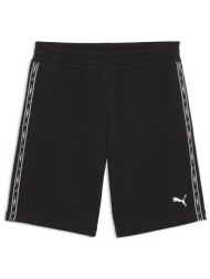 puma ανδρικό σορτς με λογότυπο 9` regular fit `essential tape` - 691696 μαύρο