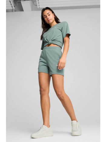puma γυναικείο σορτς `ess small`` - 682441 βεραμάν
