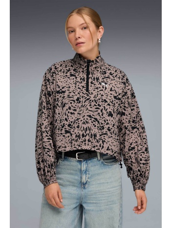puma γυναικείο jacket `essentials animal print` - 692465