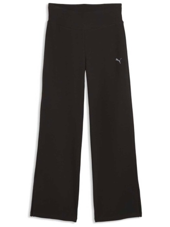 puma γυναικείο παντελόνι φόρμας straight leg `ess elevated`