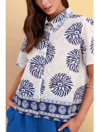 attrativo γυναικείο πουκάμισο με floral print - 9924390
