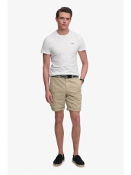 superdry ανδρική βερμούδα cargo straight fit `ripstop light` - m7110485a μπεζ