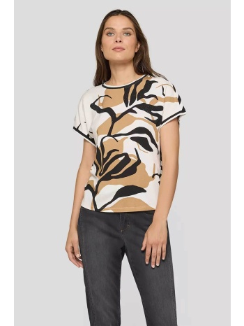 rabe γυναικεία μπλούζα με all-over print - 56-115352 μπεζ
