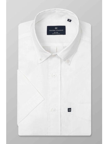 oxford company ανδρικό κοντομάνικο πουκάμισο button down