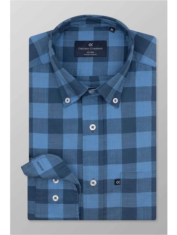 oxford company ανδρικό sport πουκάμισο button down καρό