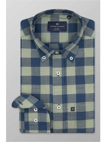 oxford company ανδρικό sport πουκάμισο button down καρό