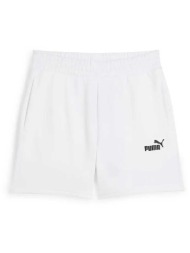 puma γυναικείο σορτς `essentials 5`` - 682440 λευκό