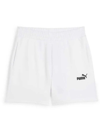 puma γυναικείο σορτς `essentials 5`` - 682440 λευκό