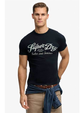superdry ανδρικό t-shirt με print relaxed fit `industry σε προσφορά
