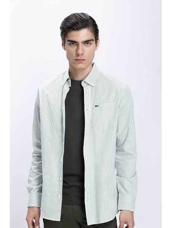 commander ανδρικό πουκάμισο με ριγέ σχέδιο regular fit 