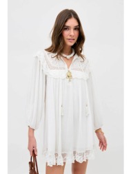 rixo γυναικείο mini φόρεμα με δαντέλα `inez` - 010.06124.226.08859.006 λευκό
