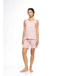pink label σετ γυναικείες πιτζάμες με σορτς `little heart pink` - s1583 ροζ
