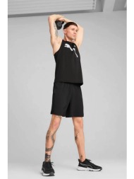 puma ανδρικό σορτς με λογότυπο 7` regular fit `essential` - 525910 μαύρο