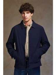oxford company ανδρικό jacket μονόχρωμο - a310-jz70.01 μπλε σκούρο