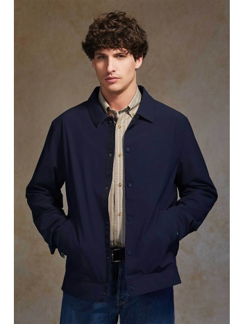oxford company ανδρικό jacket μονόχρωμο - a310-jz70.01 μπλε σε προσφορά