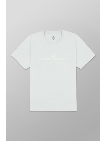 oxford company ανδρικό t-shirt μονόχρωμο με κεντημένο σε προσφορά