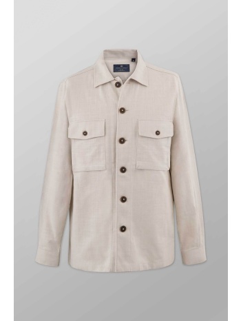 oxford company ανδρικό overshirt μονόχρωμο regular fit  σε προσφορά