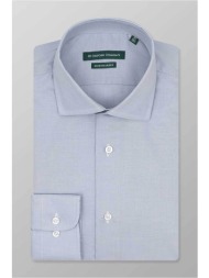 oxford company ανδρικό πουκάμισο club regular fit `classic` - z112nry20.01 μπλε