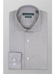 oxford company ανδρικό πουκάμισο club regular fit `classic` - z217nrm20.08 μπεζ