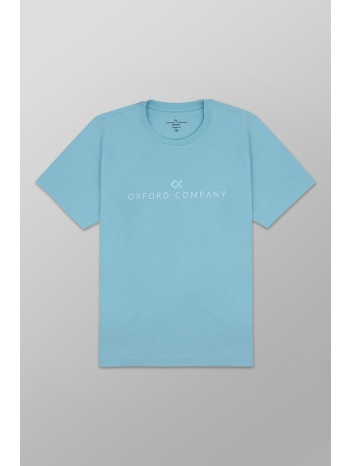 oxford company ανδρικό t-shirt μονόχρωμο με κεντημένο σε προσφορά