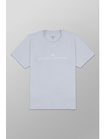 oxford company ανδρικό t-shirt μονόχρωμο με κεντημένο σε προσφορά