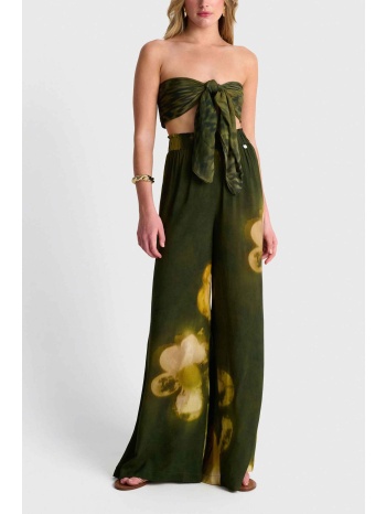 `ale γυναικεία παντελόνα με floral print - 8923516 κυπαρισσί σε προσφορά