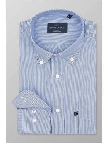 oxford company ανδρικό sport πουκάμισο button down ριγέ