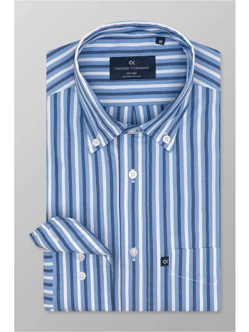 oxford company ανδρικό sport πουκάμισο button down ριγέ