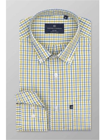 oxford company ανδρικό sport πουκάμισο button down καρό