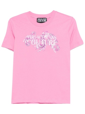 versace jeans couture γυναικείο t-shirt με contrast logo σε προσφορά