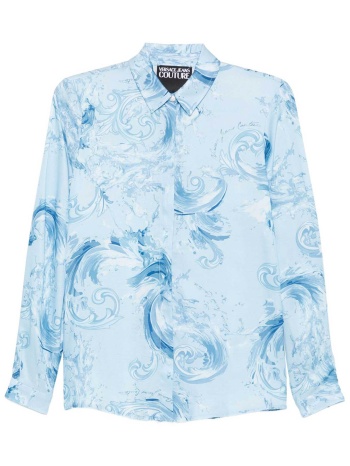 versace jeans couture γυναικείο πουκάμισο με all-over print σε προσφορά