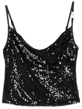versace jeans couture γυναικείο τοπ με παγιέτα  σε προσφορά