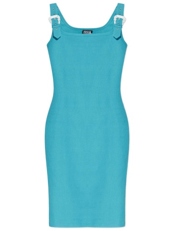 versace jeans couture γυναικείο mini φόρεμα μονόχρωμο με σε προσφορά