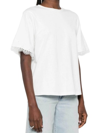 twinset γυναικείο t-shirt με δαντέλα - 261tp2110 λευκό σε προσφορά