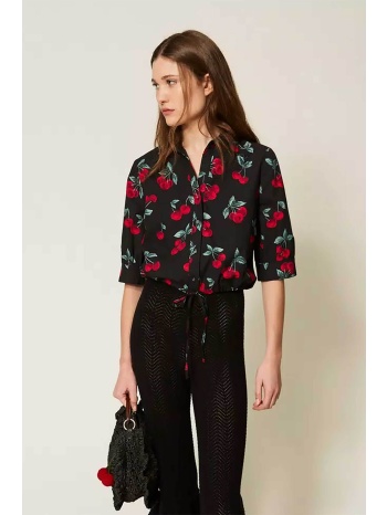 twinset γυναικείο πουκάμισο ποπλίνα με all-over print  σε προσφορά