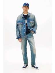 tommy jeans ανδρικό τζιν παντελόνι tapered fit `sonny` - dm0dm22491 denim blue