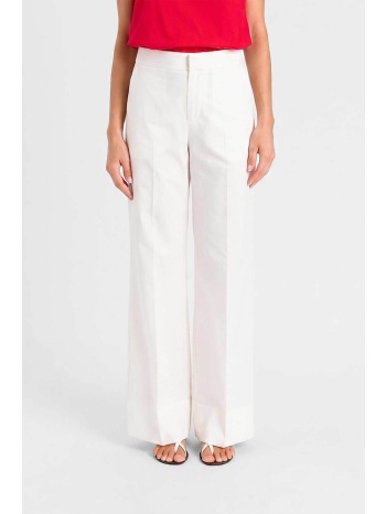 twinset γυναικείο παντελόνι wide leg - 261tt2150 εκρού σε προσφορά