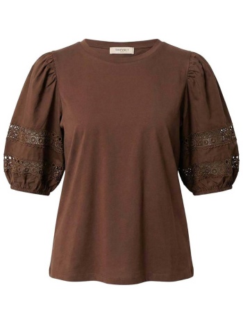 twinset γυναικείο t-shirt με δαντέλα - 261tt2260 καφέ σε προσφορά