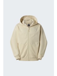the north face unisex ζακέτα φούτερ με κουκούλα oversized fit `essential` - nf0a8gqgdom1 μπεζ