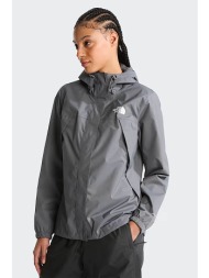 the north face γυναικείο αδιάβροχο jacket με κουκούλα standard fit `antora` - nf0a8bkd0uz1 γκρι