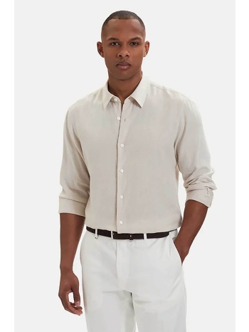 calvin klein ανδρικό πουκάμισο μονόχρωμο regular fit  σε προσφορά